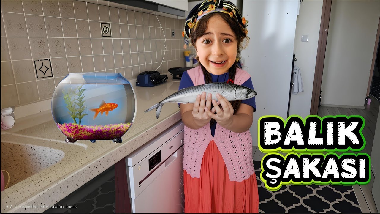 ANNEME BALIK ŞAKASI YAPTIM ÇILDIRDI ! ESMA ANNE OLDU AKVARYUMU TEMİZLEDİ 