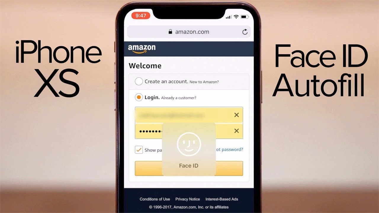 face id login safari