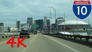 ⁴ᴷ Interstate 10  Louisiana (Greater New Orleans) eastbound [4K VIDEO]