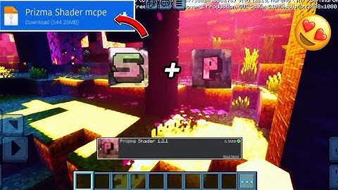 Strawberry deferred + Prisma deferred shader 😍 in Minecraft PE