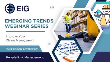 Emerging Trends Webinar Series - Improve Your Claims Management