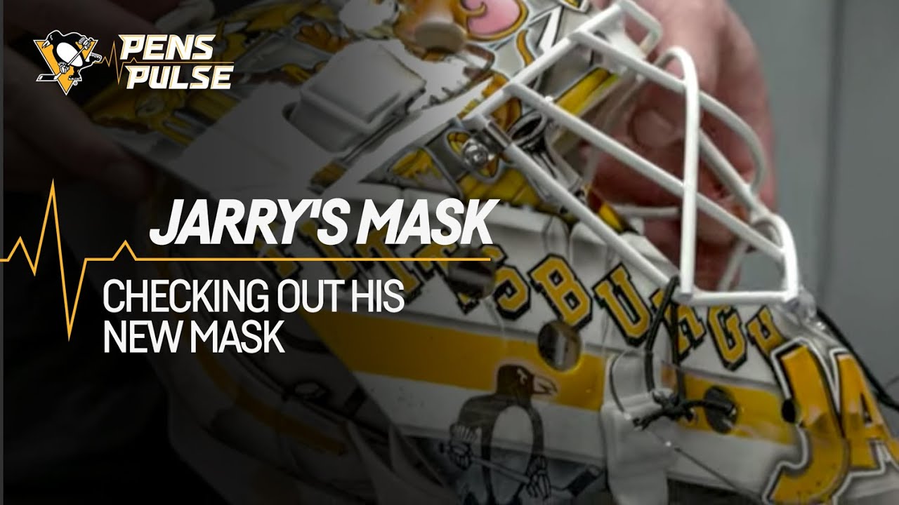 Tristan Jarry's Mask  Pittsburgh Penguins 