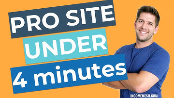 Build a Professional Wordpress Website in Under 4 Minutes FOR FREE!