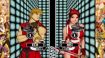 Capcom vs SNK - Ken / Terry arcade mode 