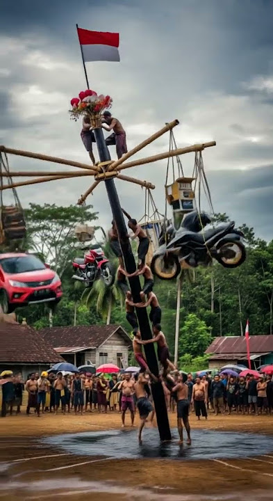 Momen Paling Gokil dan Berbahaya di Perlombaan Merdeka Desa Sukamaju Tahun Ini