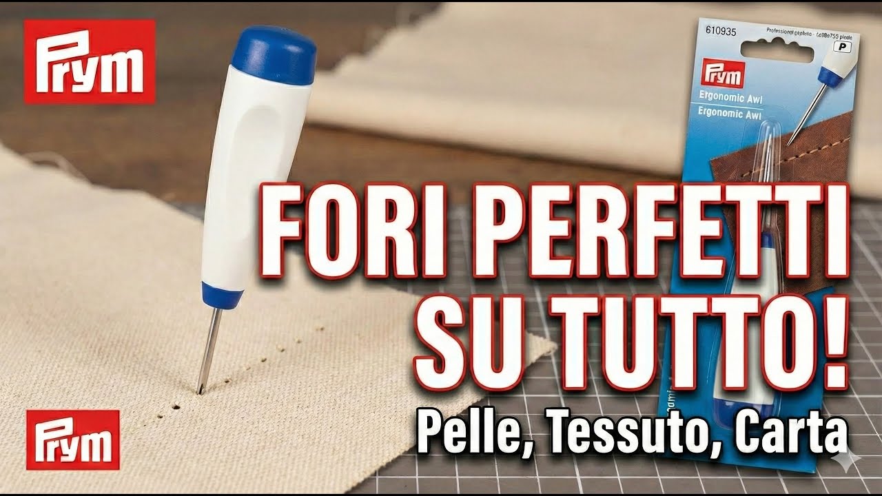 Punteruolo Ergonomico Prym 610935: Lo strumento perfetto per forare tessuto, pelle e carta! 🛠️🎨
