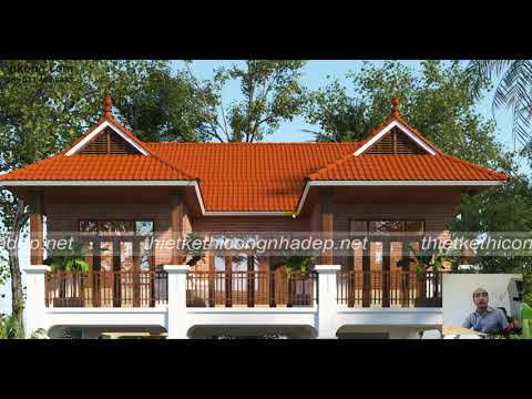 Mẫu thiết kế nhà sàn 2 tầng 10x14m tại Mỹ Hào Hưng Yên NDNS2