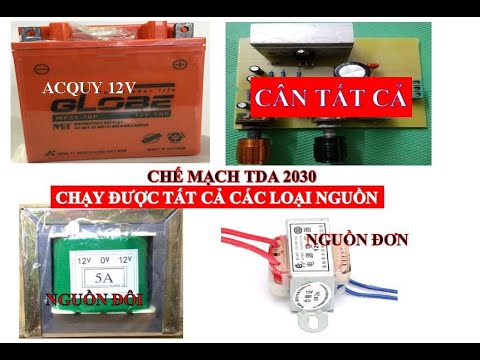 Video CHẾ MẠCH CÔNG SUẤT TDA2030 CHẠY TẤT CẢ CÁC LOẠI NGUỒN. - youtube