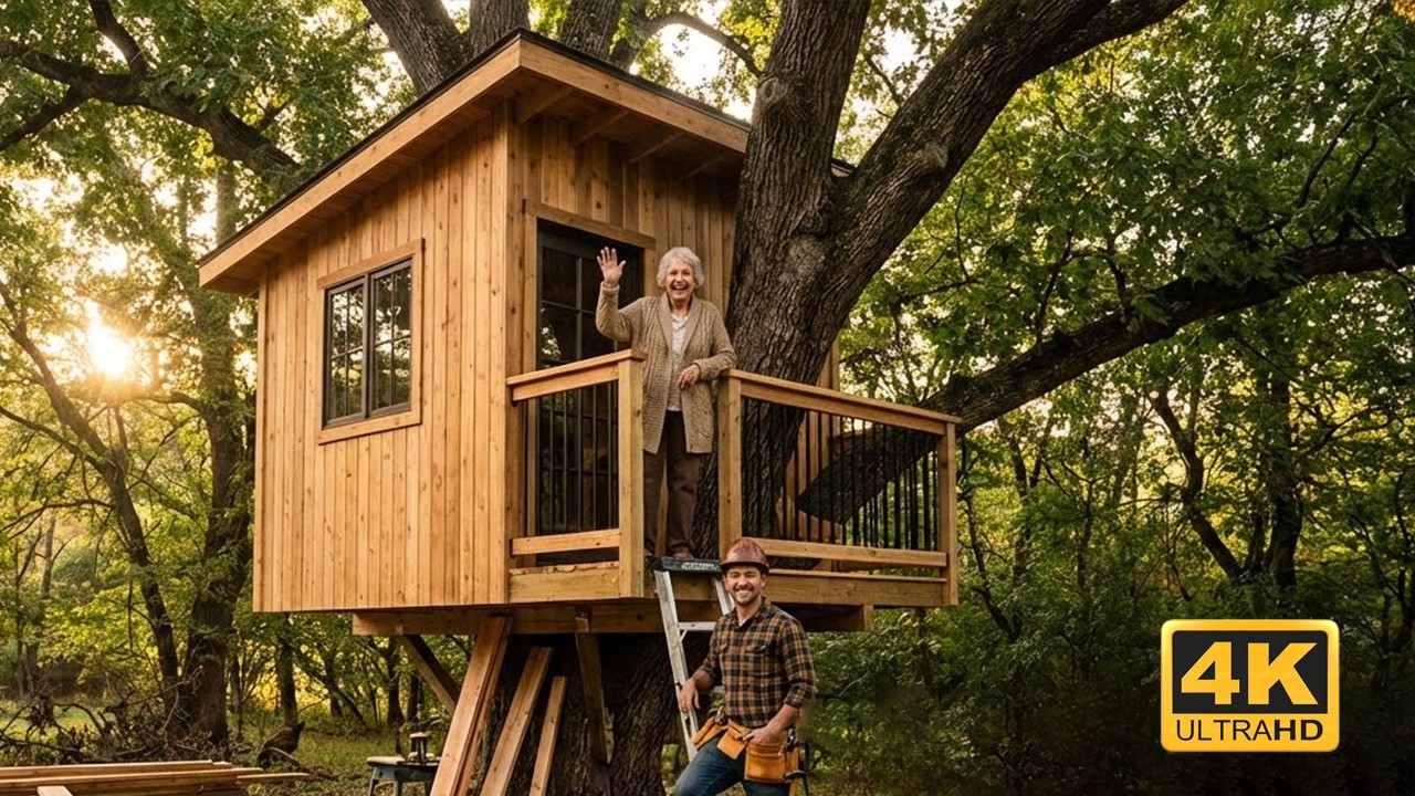 The Wind Destroyed Her Home, So He Made Her a Tree House