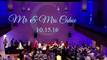 Animated Monogram Gobo - Lights Out Entertainment