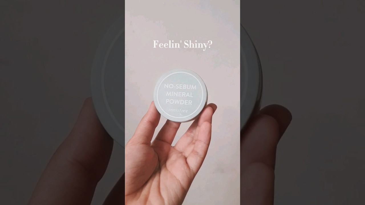mattifying powder for the shiny gals ✨️ || Innisfree no sebum mineral powder test 
