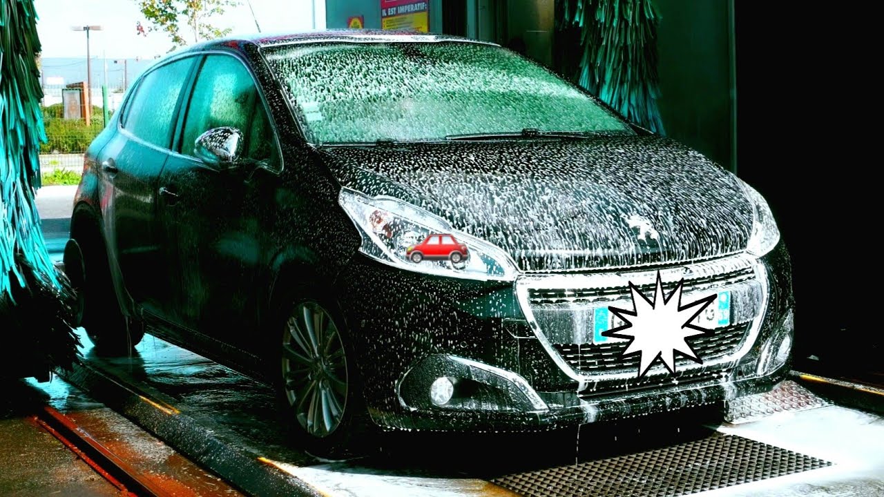 Look at this beautiful car wash [Car wash in Lyon France] satisfying