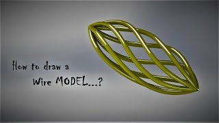 Solidworks TUTORIAL #49 How to draw a Wire frame MODEL