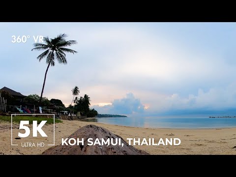 360° VR Misty Sunrise at Lamai Beach in Koh Samui, Thailand