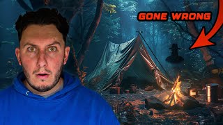 (ESCAPING DANGER) 24HR TERRIFYING Camping Inside a CULT RITUAL Forest