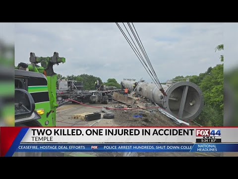 Two killed, one injured in accident involving heavy load