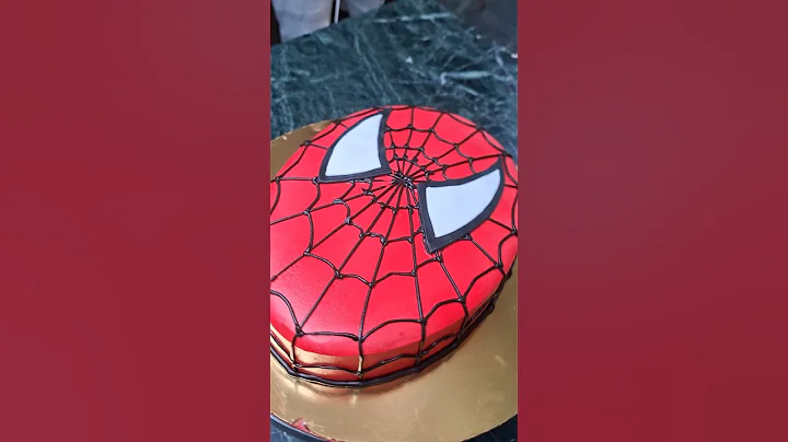 Spiderman Cake Design | #spidermancake #shorts #ytshorts