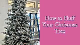 Wreath Tip Tuesday - How to fluff your Christmas Tree