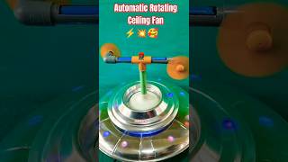 Automatic Rotating Ceiling Fan Experiment 🤯 | DIY Motor Hack #shorts #dcmotor #exposavvy #tech #diy
