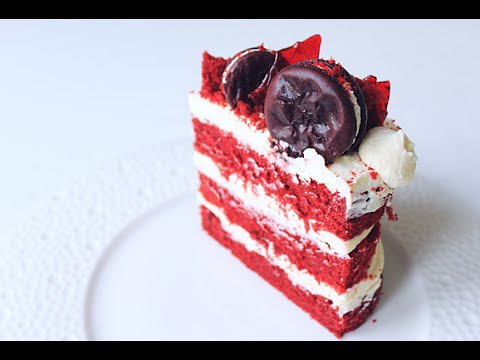 Торт Красный Бархат / Red Velvet Cake - YouTube Торт Красный Бархат / Red Velvet Cake - YouTube