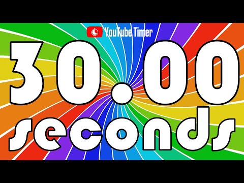 30 SECONDS Timer Countdown 🏳️‍🌈 Rainbow