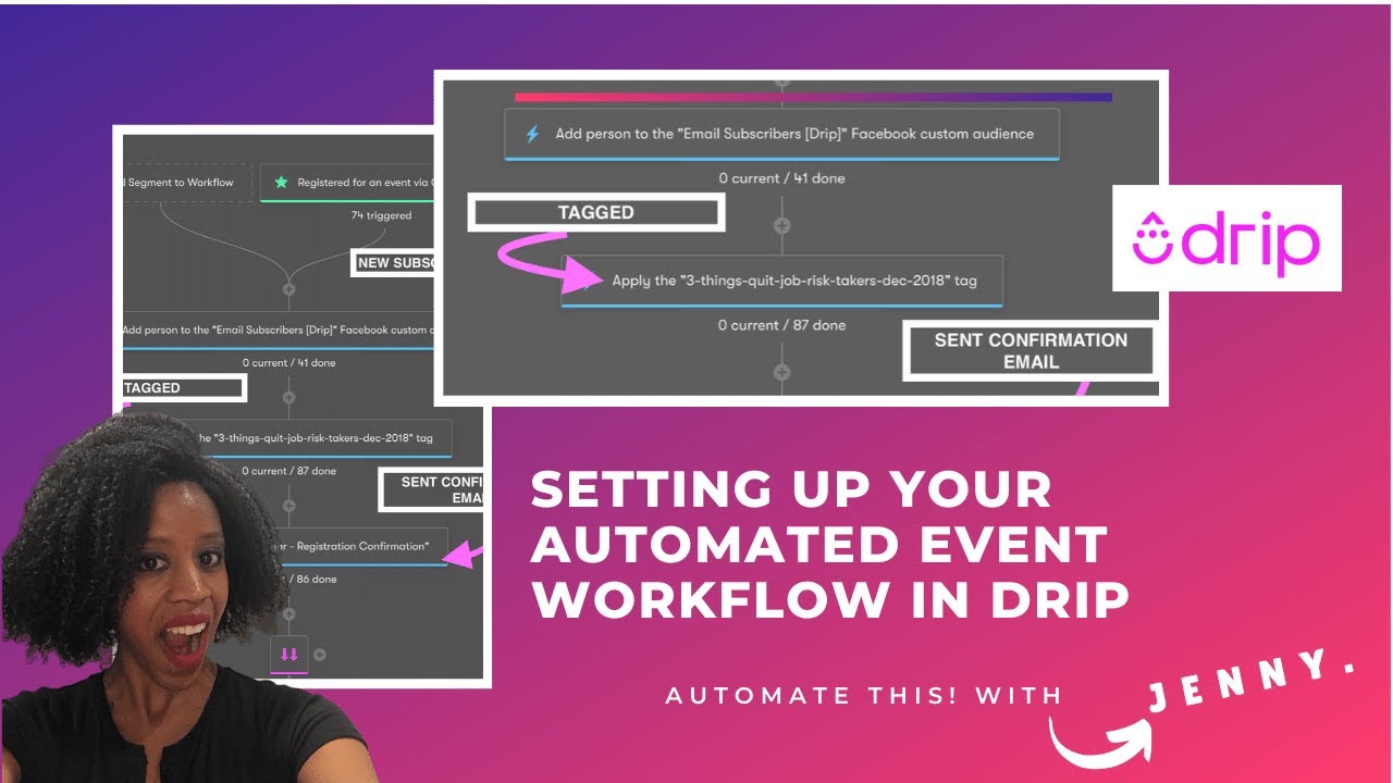 Send Event Reminder Emails For Webinars & Virtual Events Using Drip ...