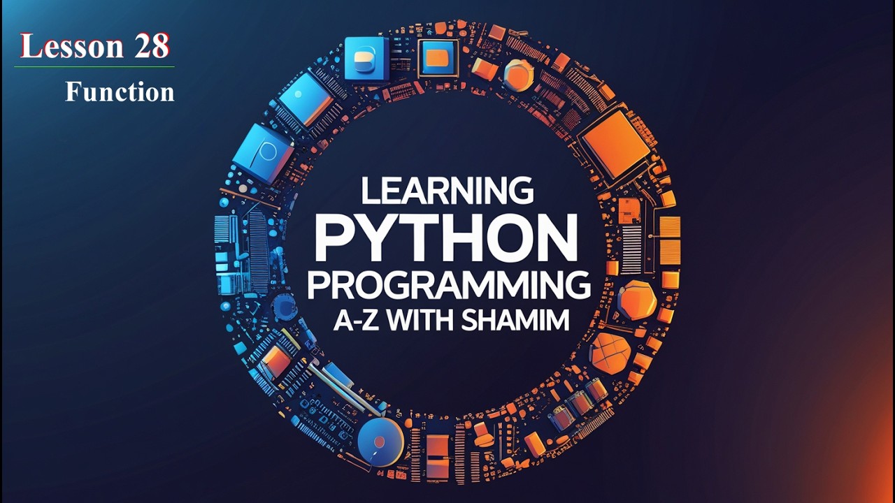 Function Part 02 • Basic Python A-Z • Class 28 - YouTube