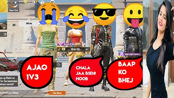 😤RANDOM HOT GIRLS CALL ME NOOB🤬 I CHALLENGE THEM FOR 1V3!! 😡