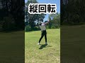 横回転と縦回転の違い