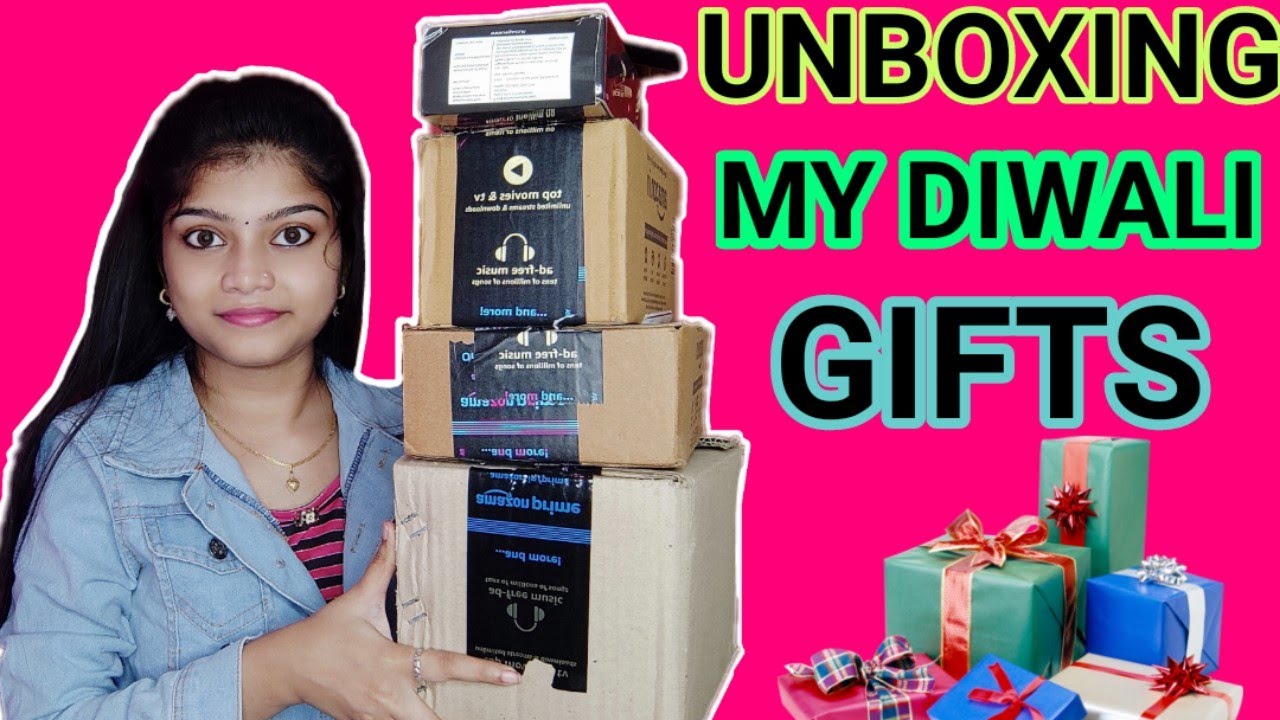 🎁 Unboxing My Diwali Gifts 😍 | Pavi's Beauty Box