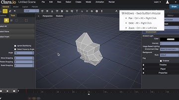 Getting Started: How to pan, orbit and zoom in Clara.io
