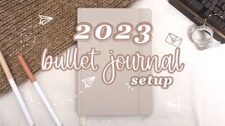 MY 2023 BULLET JOURNAL SETUP | easy bullet journal setup | 2023 yearly bullet journal set up | pwm