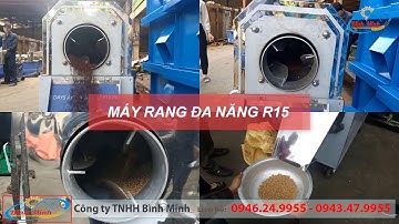 Máy rang hạt dẻ, máy rang đậu phộng, máy rang ngũ cốc và nhiều loại hạt Bình Minh.