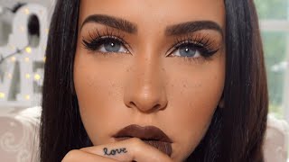 FALL MAKEUP | Simple Eyes & FAUX Freckles