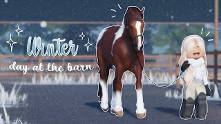 Winter Day at the Barn Routine (barn chores, riding + more) | VLOGMAS #1 | Strideway rp  *voiced*