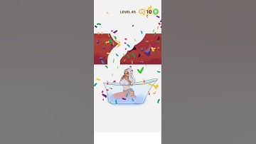 Where is her water? 🤔😈 Brain Love level 45 #shorts #gameplay #mobilegame