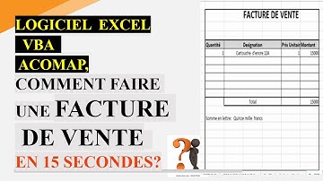Comment présenter une facture de vente et l