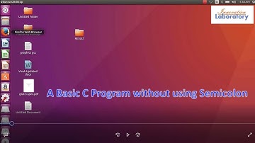 C program without semicolon