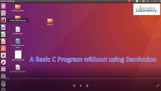 C program without semicolon