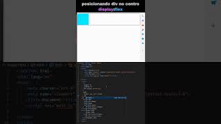 Flexbox | Posicionar Div no centro com CSS #htmlcss #webdeveloper #html #css
