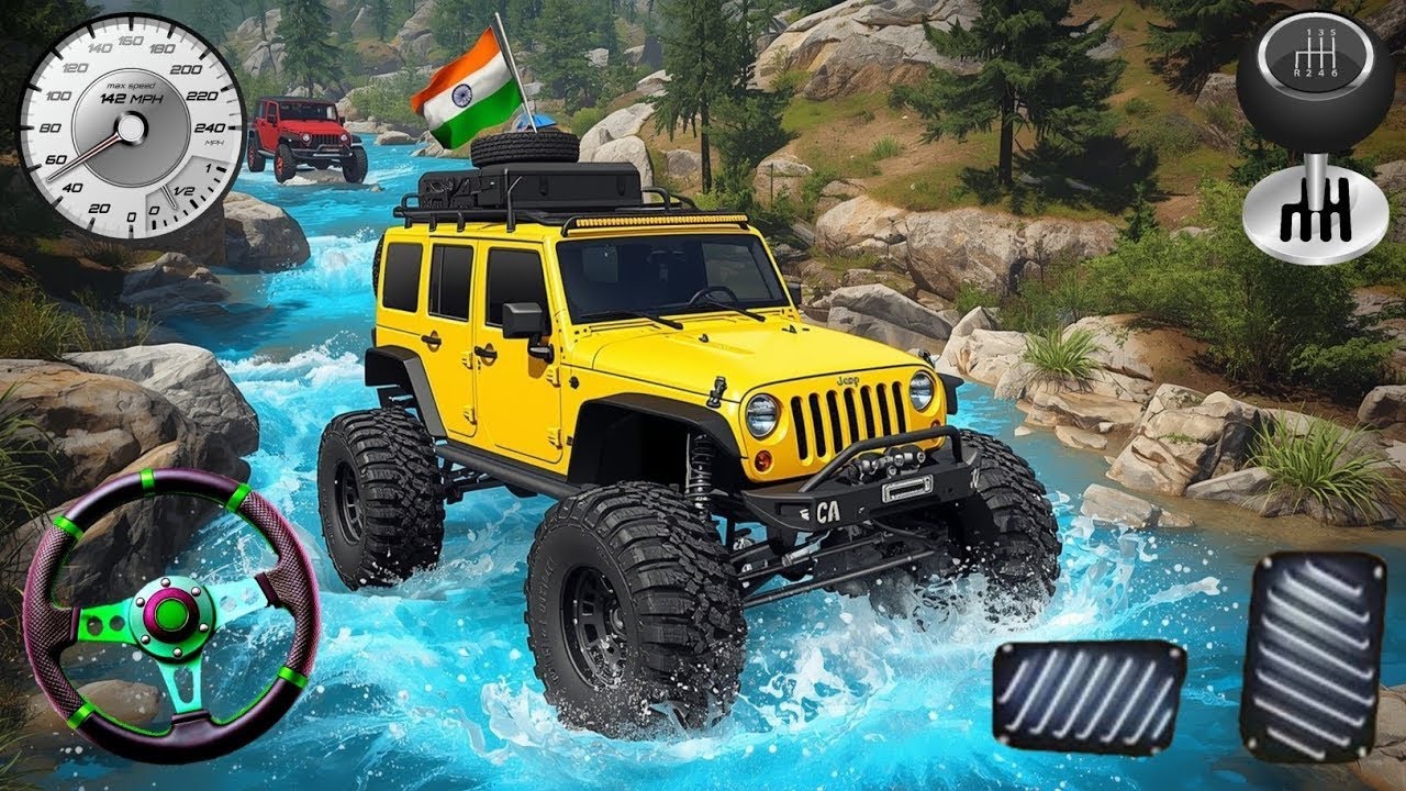 Ultimate 4x4 Offroad Jeep Driving Simulator 3D - Drive SUV 4x4 jeep Offroad Game - Android GamePlay