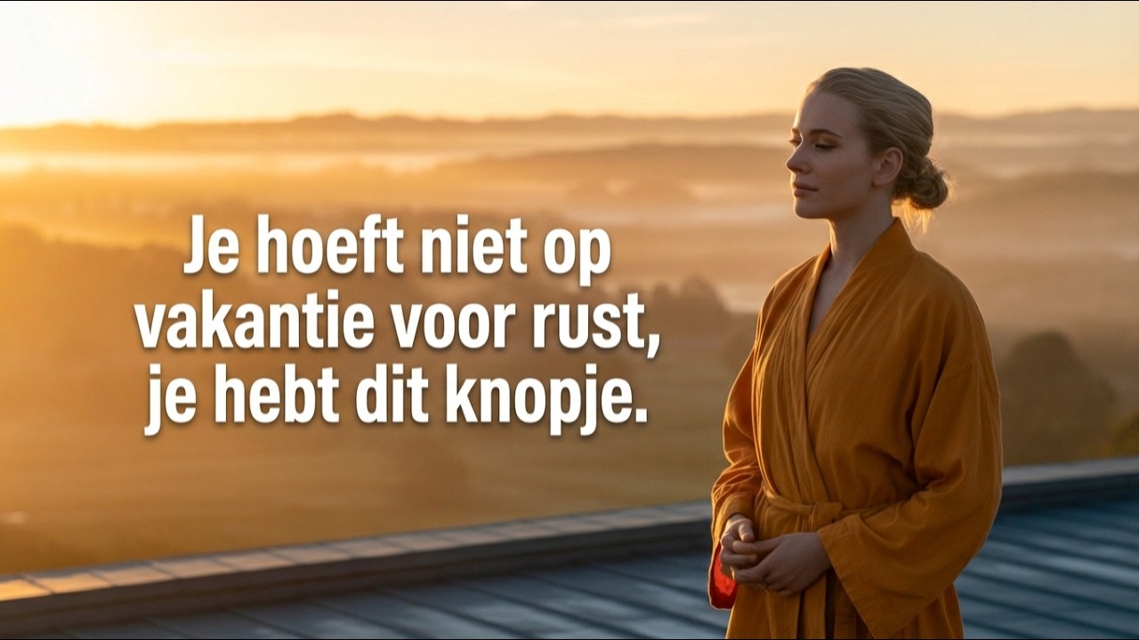 Je hoeft niet op vakantie voor rust, je hebt dit knopje
