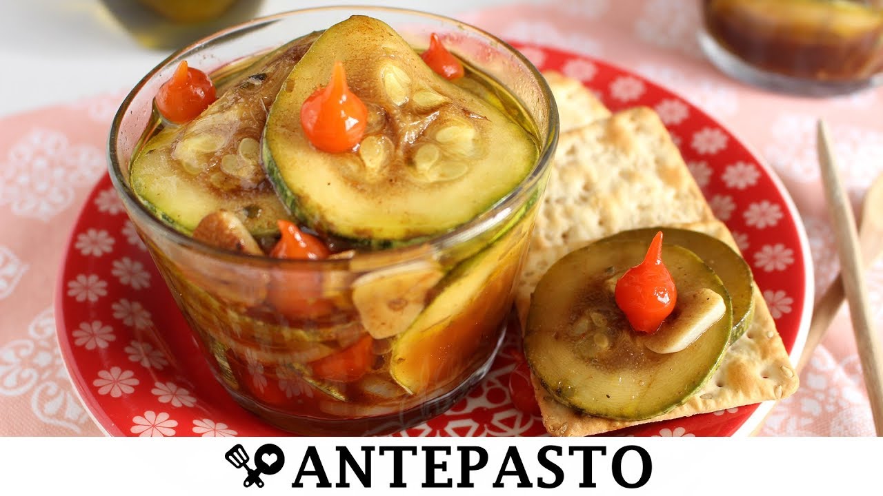 ANTEPASTO DE ABOBRINHA COM PIMENTA BIQUINHO RECEITAS QUE AMO