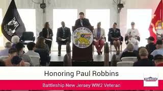 Honoring WW2 Veteran Paul Robbins