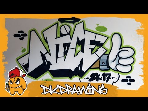 How to draw graffiti letters nice step by step (Graffiti Tutorial)