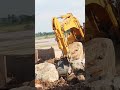 Big Powerful Excavator Digging Big Stone On Dump Truck #fypシ #viral #dumptruck #excavator