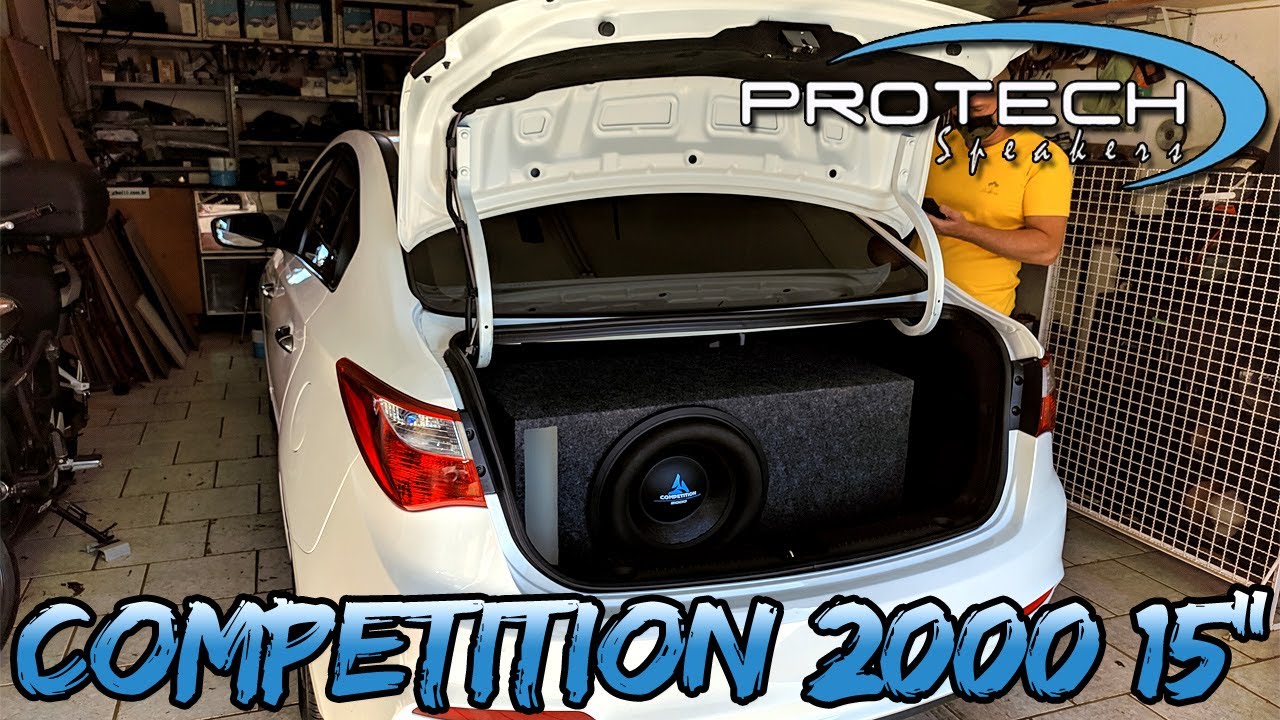 SUBWOOFER PROTECH COMPETITION 2000W 15" DESTRUINDO O HB20S DO