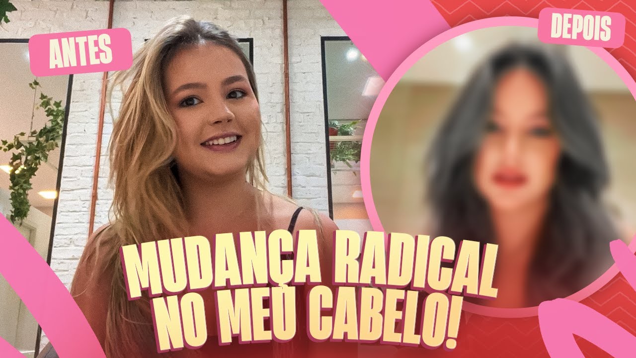 FIZ UMA TRANSFORMAÇÃO NO MEU CABELO! 😱