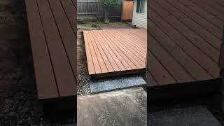 New ground-level Elite Outdoor Lumber Deck - Deck Brothers - Portland, OR