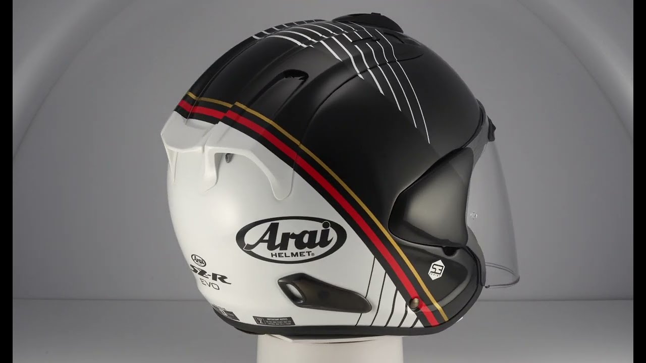 セキュリティ・セーフティ Arai SZ-RAM3 Jet Helmet, open face,White Arai SZ-R VAS Open Face Helmet | Motardinn